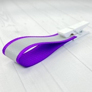 Светоотражающая репсовая лента RC-R465 - 15мм, сиреневая