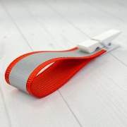 Светоотражающая репсовая лента RC-R235 - 15мм, оранжевая