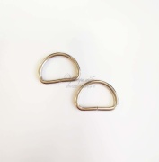 Полукольца 15мм - никель