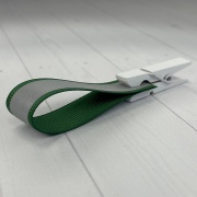 Светоотражающая репсовая лента RC-R587 - 15мм, Темно-зеленая