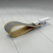 Светоотражающая репсовая лента RC-R835 - 15мм, темно-желтая