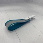 Светоотражающая репсовая лента RC-R347 - 15мм, морская волна