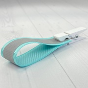 Светоотражающая репсовая лента RC-R314 - 15мм, голубая