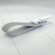 Светоотражающая репсовая лента RC-R009 - 15мм, светло-серая