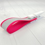 Светоотражающая репсовая лента RC-R187 - 15мм, алая