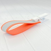 Светоотражающая репсовая лента RC-R243 - 15мм, светло-оранжевая